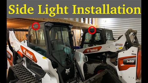 side pod lights on tracked skid steer|bobcat skid steer led lights.